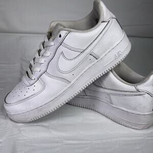 Nike White Air Force 1 Sneaker Shoes Size 7 Youth
